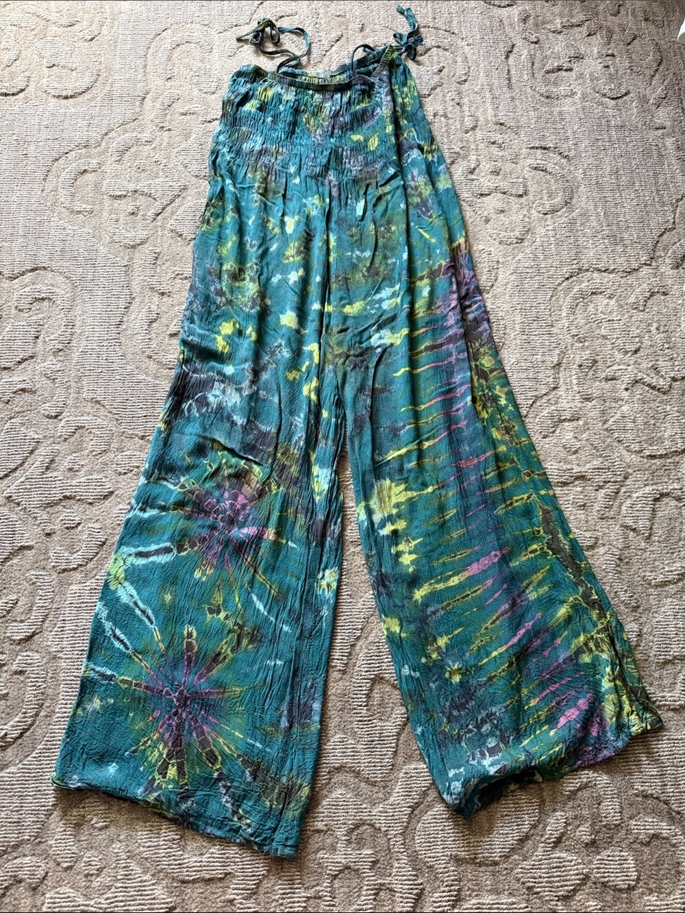 Gypsy Rose OS Women’s Boho Wide-Leg one piece jumpsuit